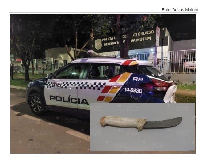 Mulher é agredida com faca pelo marido na zona rural de cidade de MT