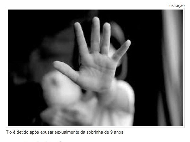 Tio é detido após abusar sexualmente da sobrinha de 9 anos