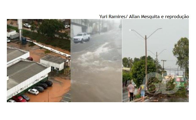 Chuva derruba muro de UPA, alaga shopping e cancela festa