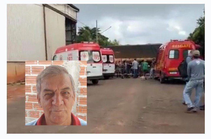 Idoso morre esmagado enquanto tentava ajudar a manobrar carreta em MT; vídeo
