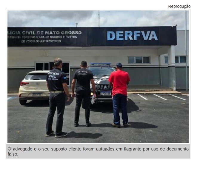 Advogado é preso por tentar tirar Jeep de delegacia com documento falso