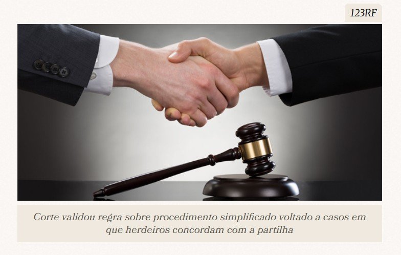 Homologação de partilha amigável não exige pagamento de ITCMD, decide STF