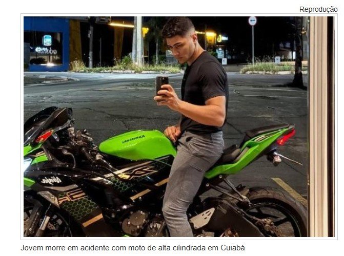 Jovem morre em acidente com moto de alta cilindrada em MT.
