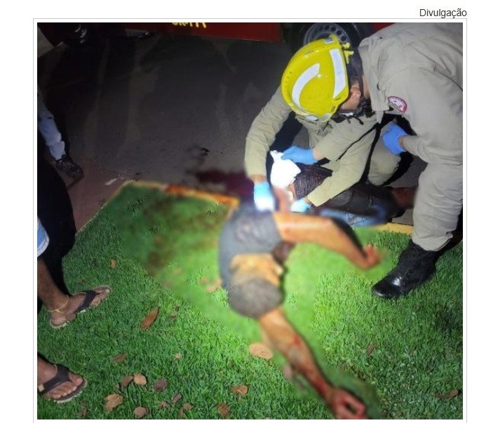Homem de 27 anos é esfaqueado e deixa rastro de sangue até kitnet em cidade de MT