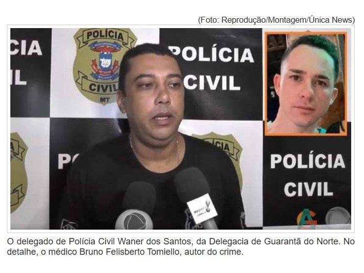 Médico que matou adolescente tinha histórico de violência doméstica, revela delegado