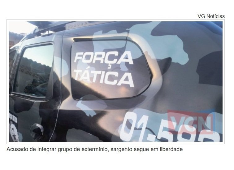 Justiça nega prisão de sargento acusado de integrar grupo de extermínio