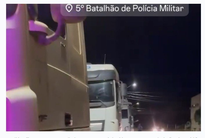 PM encontra caminhões furtados após golpe com ‘disfarce de negócio’ ; veja vídeo