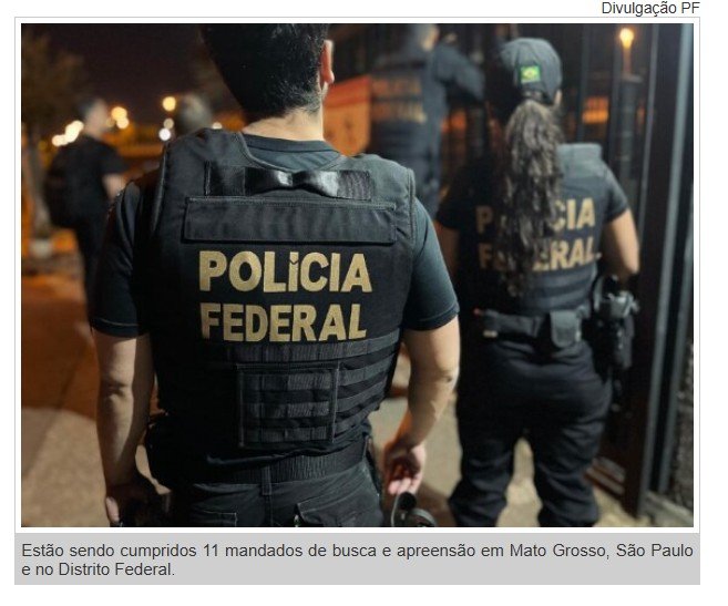 PF cumpre mandados em MT em Mato Grosso por lavagem de dinheiro e compra de decisões no STJ
