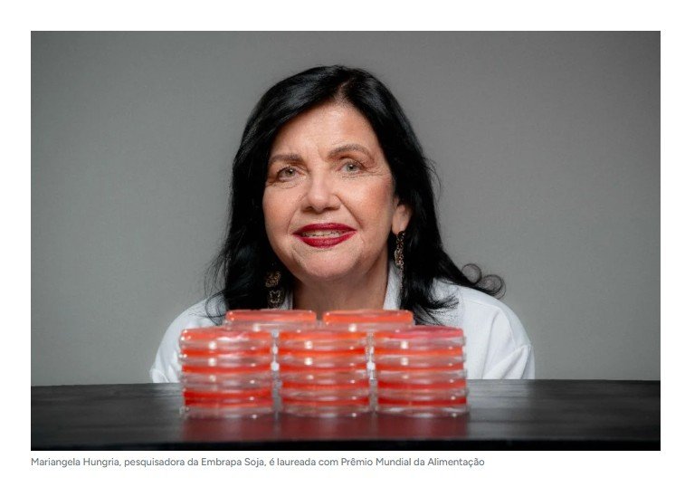 'Prêmio Nobel de Agricultura' é de pesquisadora brasileira
