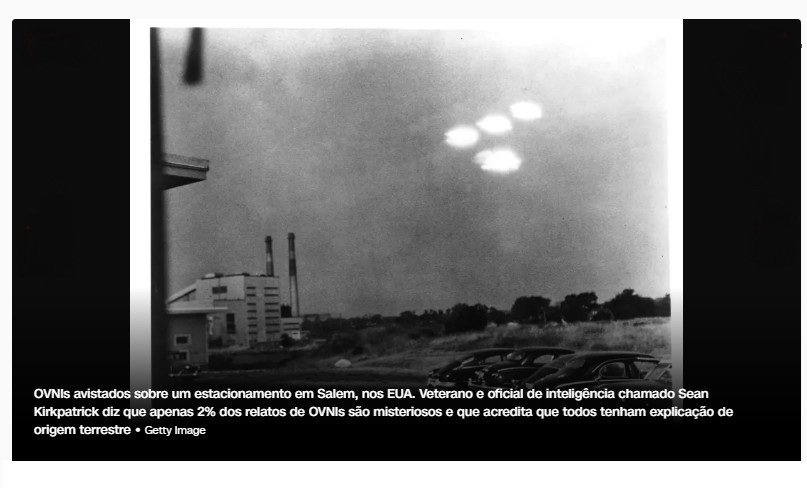 Água e atividade nuclear costumam atrair Ovnis, diz ex-oficial do Pentágono