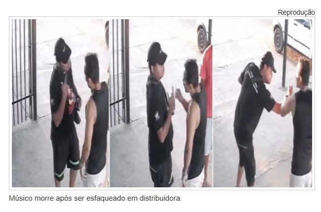 Músico morre após ser esfaqueado em distribuidora