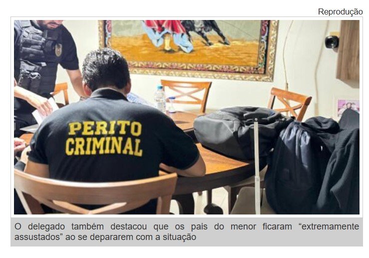 Menor é apreendido por armazenar pornografia infantil