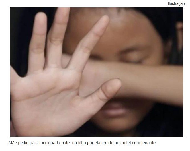Menina de 10 anos leva 'salve' de facção a pedido da mãe