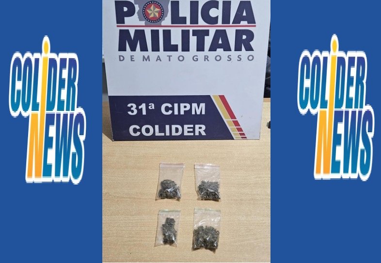 COLÍDER: Jovem de 21 anos e preso vendendo drogas próximo da Praça Central.