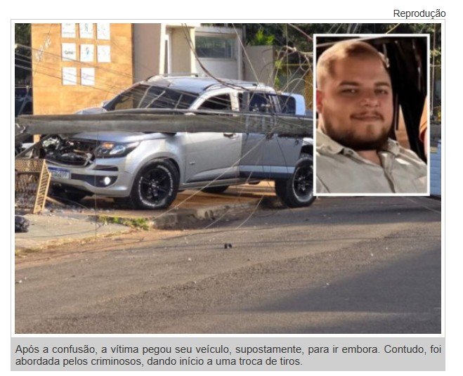 Homem assassinado a tiros dentro de caminhonete é identificado