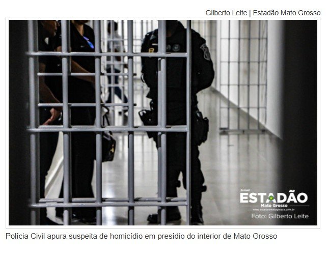 Detento é encontrado morto dentro de cela e perícia acha indícios de execução