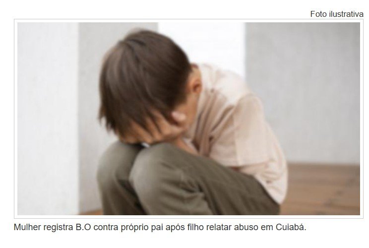 Mulher registra B.O contra próprio pai após filho relatar abuso