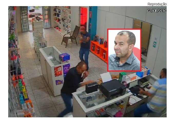 SINOP: Vídeo mostra momento em que homem é morto em loja de celulares