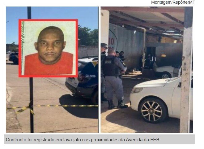 Integrante de facção que comandava ponto de tráfico em cidade de MT morre em confronto com a PM