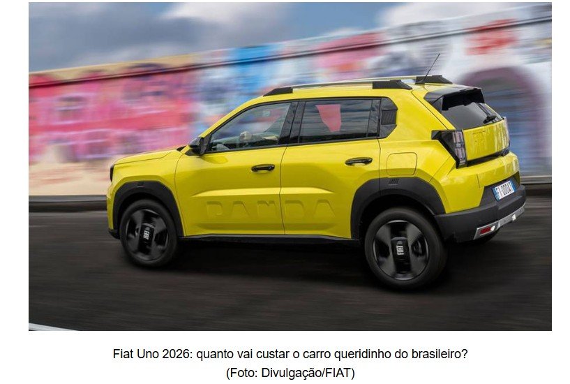 Novo Fiat Uno 2026: Roda 18,5 km/l e custa menos de R$ 30 mil!