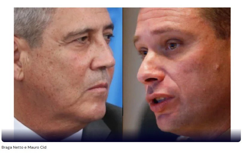 Braga Netto e Mauro Cid ficarão cara a cara no STF nesta terça