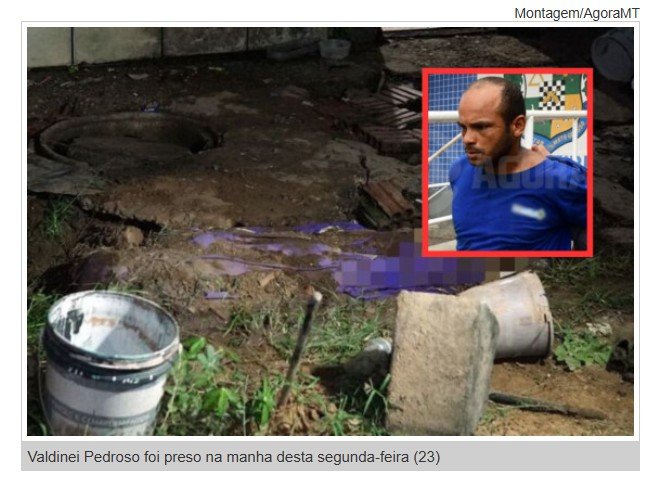 Bandido que matou vizinha e a enterrou no quintal é preso