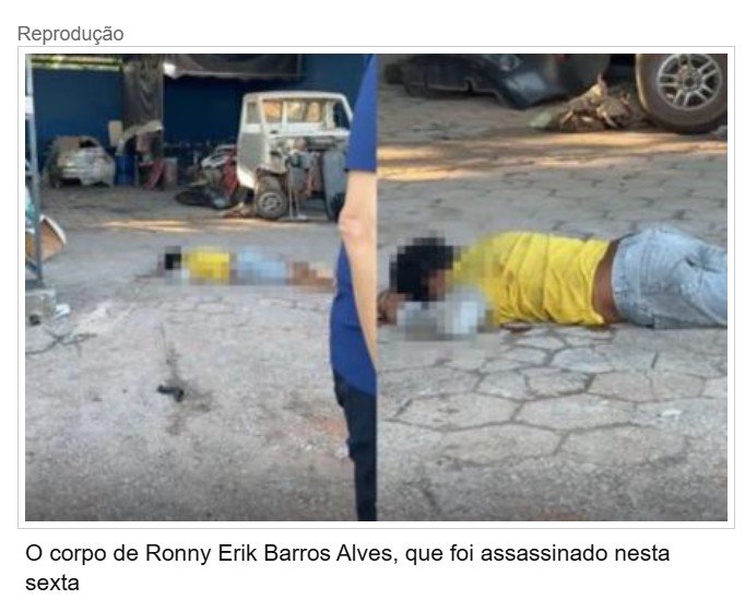 Homem de 27 anos é assassinado a tiros em frente a oficina