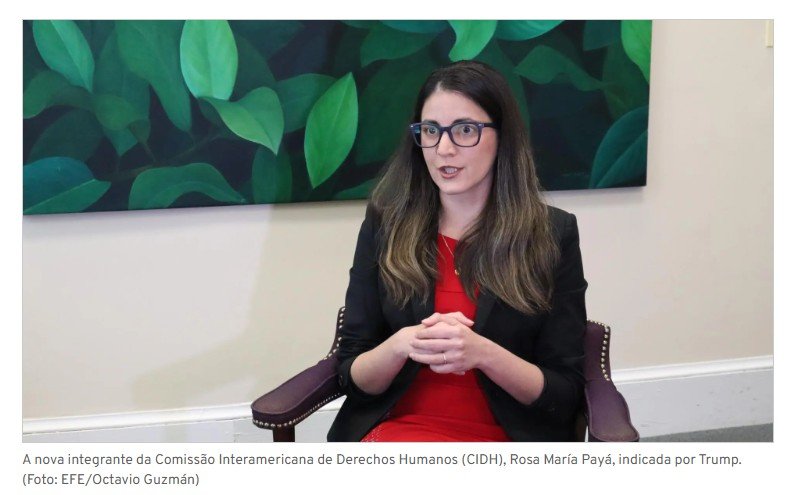 Candidata de Trump é eleita para CIDH, órgão da OEA que analisa caso do STF