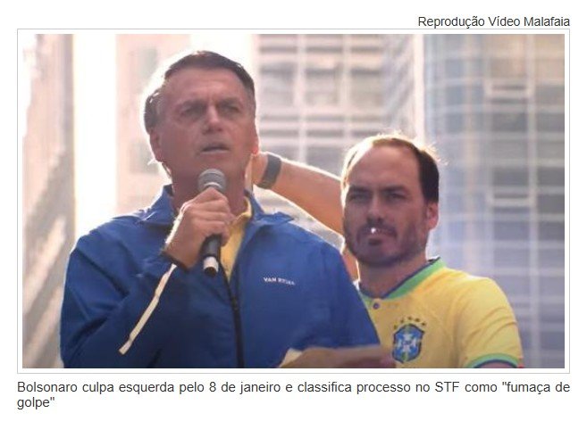 Bolsonaro culpa esquerda pelo 8 de janeiro e classifica processo no STF como 'fumaça de golpe'
