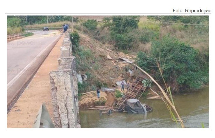 Carreta cai de ponte e motorista desaparece em rio de MT; Veja vídeo