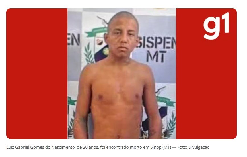 Preso é encontrado enforcado na cadeia de Sinop