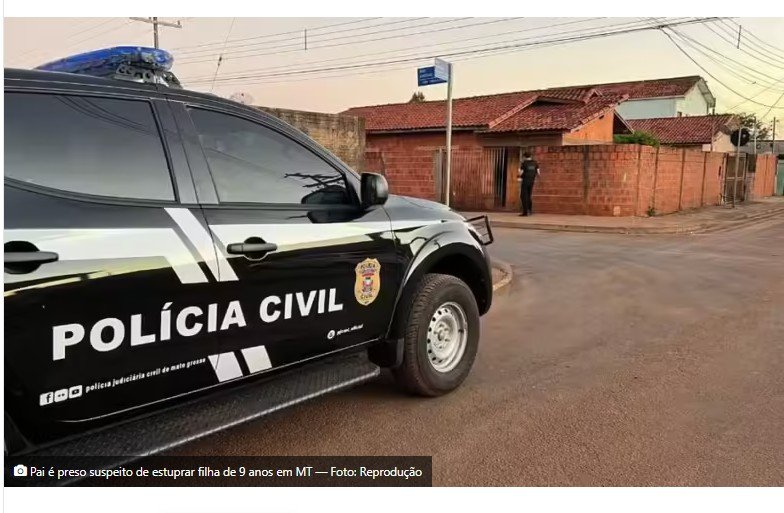 Pai é preso suspeito de estuprar filha de 9 anos em MT