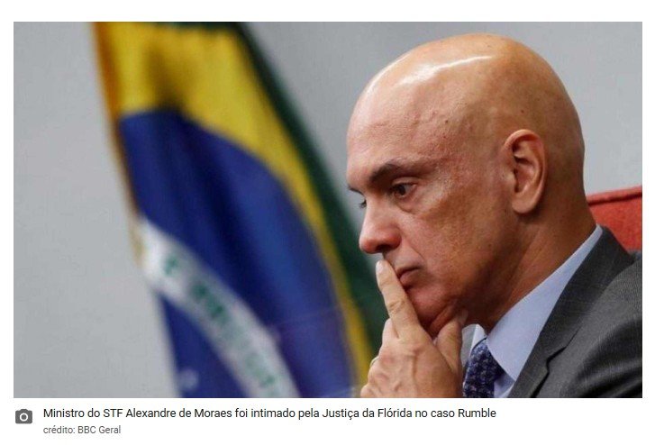 Justiça da Flórida (EUA) manda intimar Moraes em caso de empresa de Trump