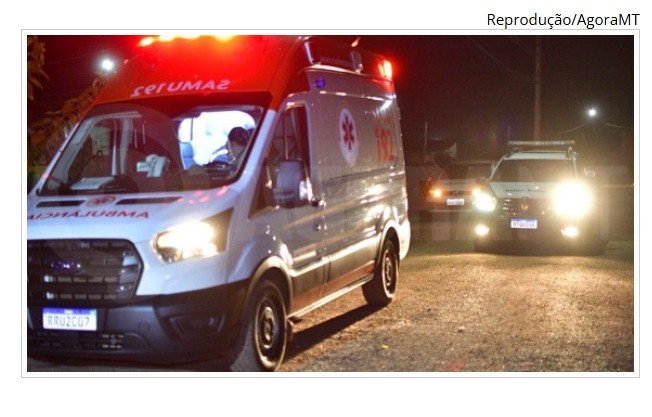 SINOP: Homem é socorrido após ser atingido por disparo efetuado por dupla em motocicleta