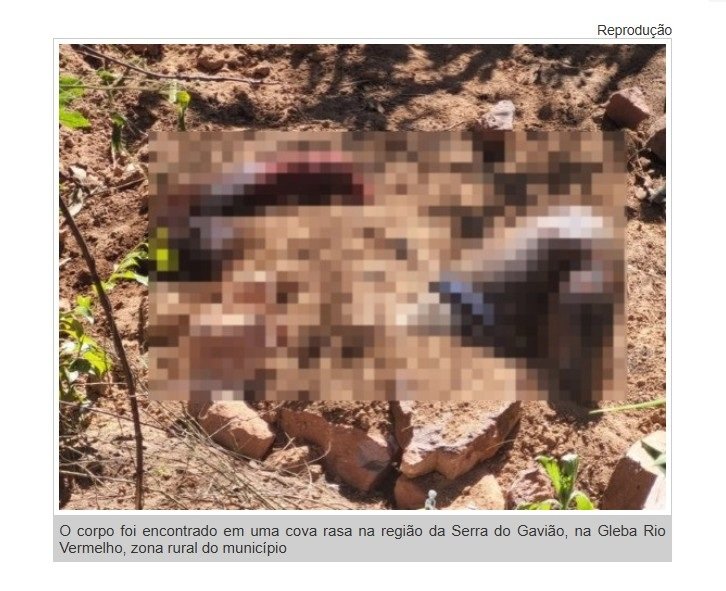 Corpo é encontrado em cova rasa em obra em cidade de MT.