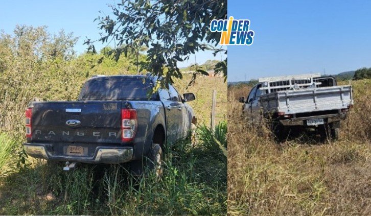 COLÍDER: PM recupera duas camionetes furtadas em empresa de funilaria da cidade. (Vídeo)