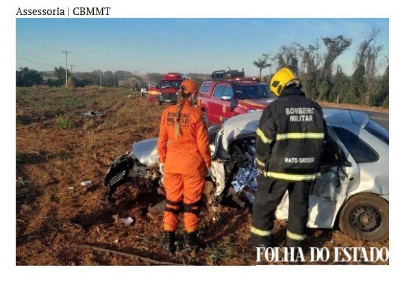Colisão frontal na BR-163 deixa um morto e cinco feridos em Sinop
