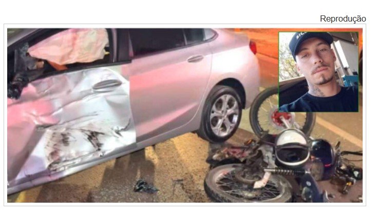 Jovem morre após colisão entre motocicleta e carro em Sinop