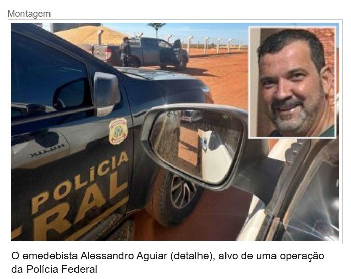 Operação da PF prende presidente do MDB em cidade de MT