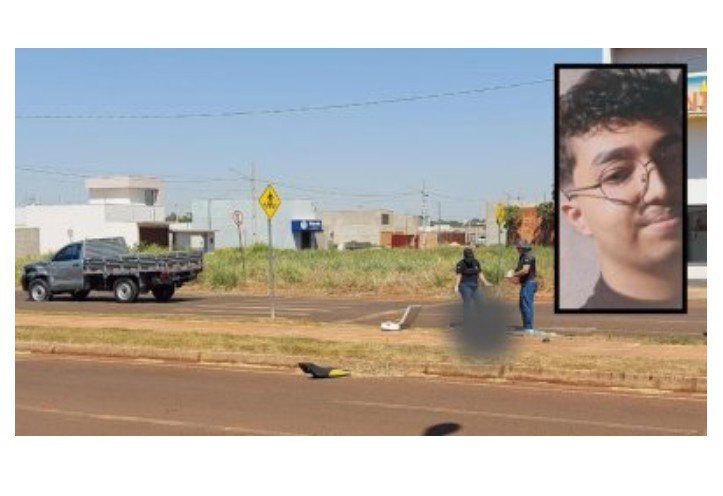 Jovem morre ao colidir moto contra caminhonete no interior