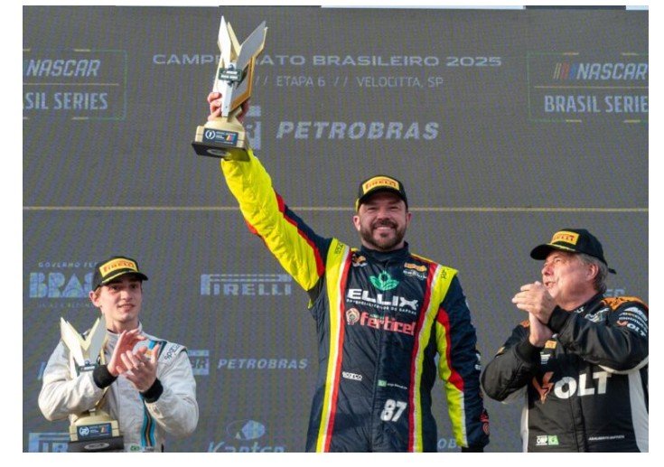 Jorge Martelli, de Tapurah, é campeão da NASCAR Brasil 2025 com antecipação
