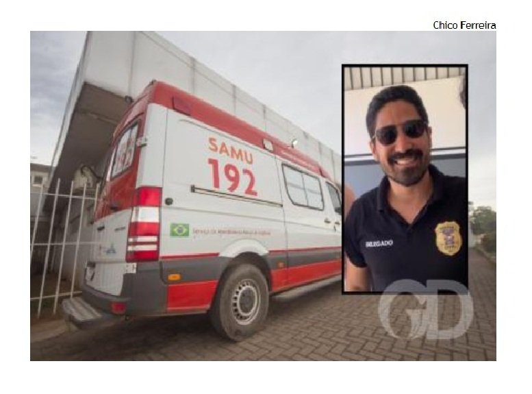 Ferido após veículo capotar, delegado de MT é transferido para hospital em Cuiabá