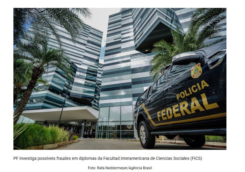 Diplomas de universidade paraguaia investigada pela PF seguem reconhecidos em plataforma do MEC