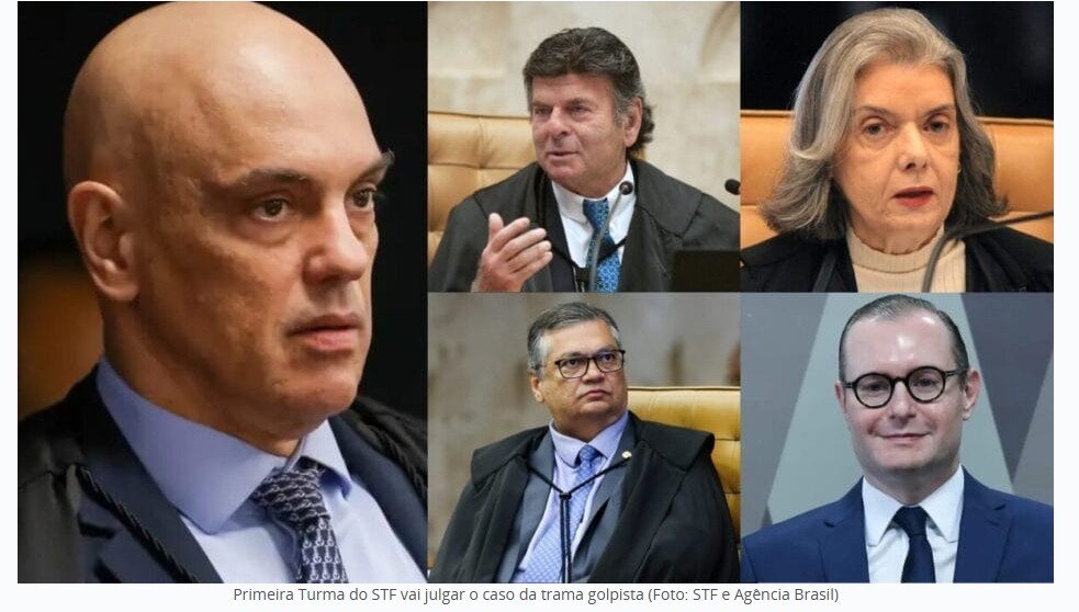 Quem são os ministros da Primeira Turma do STF que vão julgar Bolsonaro