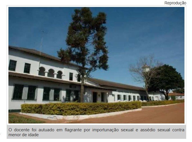 Professor do IFMT é preso acusado de abuso sexual contra estudante de 15 anos
