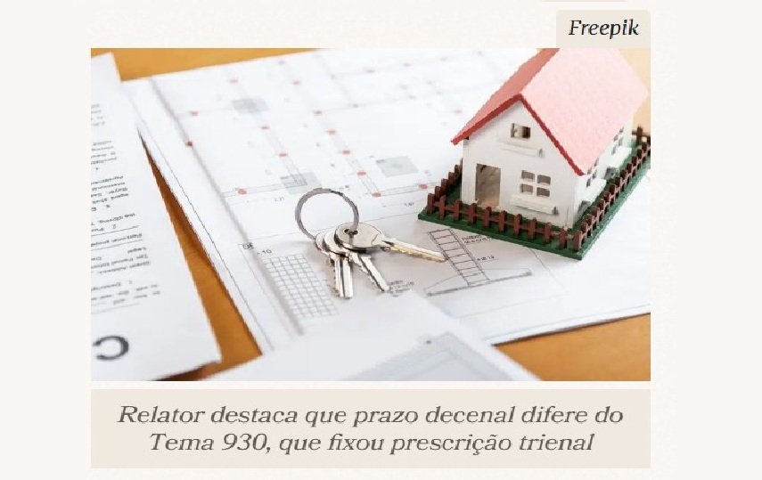 Prazo para pedir restituição de corretagem por atraso na entrega do imóvel é de dez anos, decide STJ