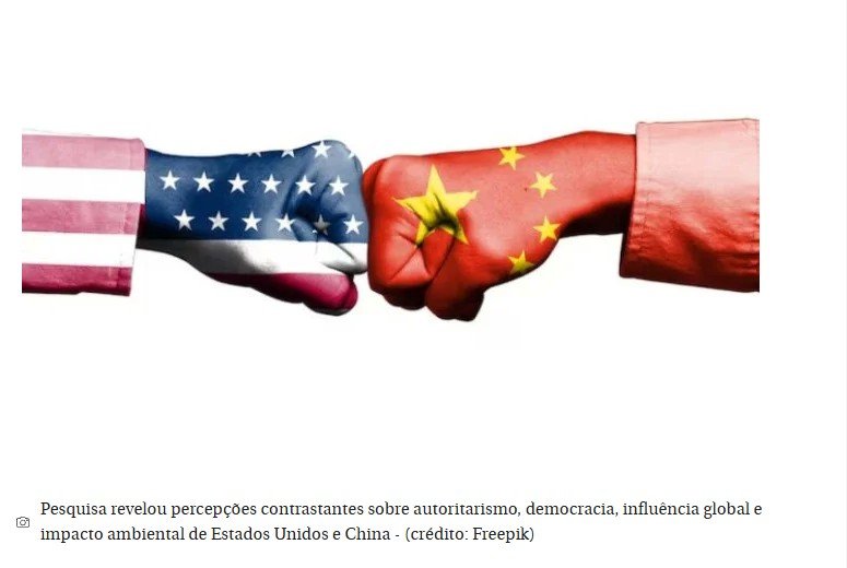 Entre EUA e China, pesquisa revela qual país os brasileiros consideram mais autoritário