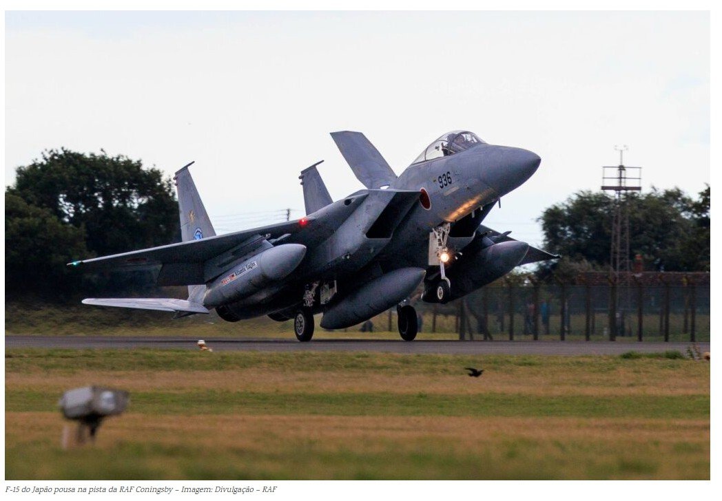 Força Aérea de Autodefesa do Japão conclui histórico 1º envio de caças F-15 para a Europa em 71 anos