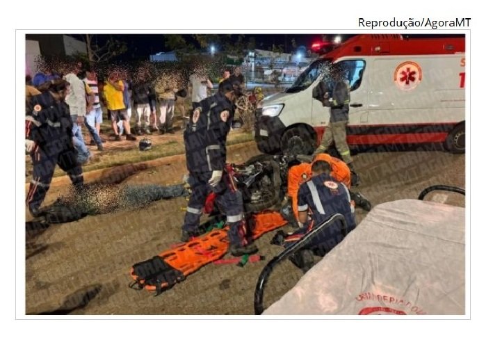 Motociclista morre e outro fica em estado grave após colisão frontal