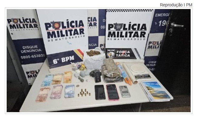 Adolescente de 17 anos grávida é baleada na cabeça e polícia descobre grande quantidade de drogas em residência de Cáceres